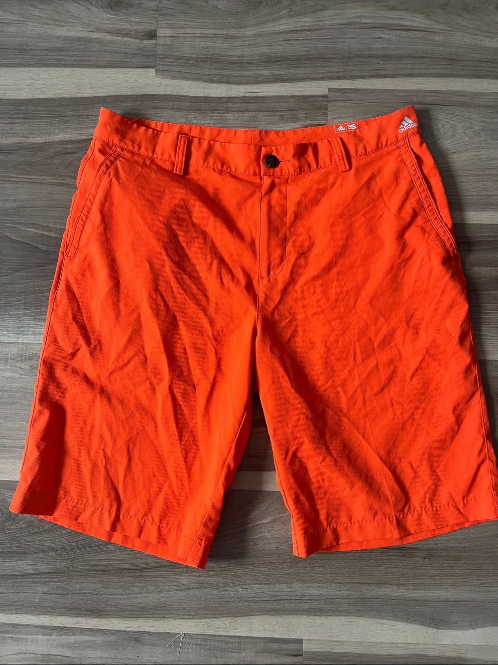 adidas Men’s Bright Orange Athletic Shorts